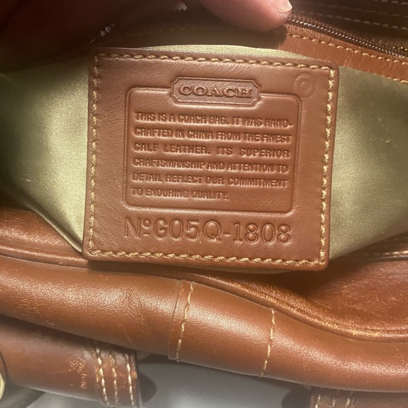 Vintage coach brown handbag - Picture 5 of 8